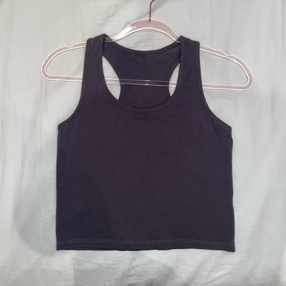 Cropped Racerback Tank Top - Size M